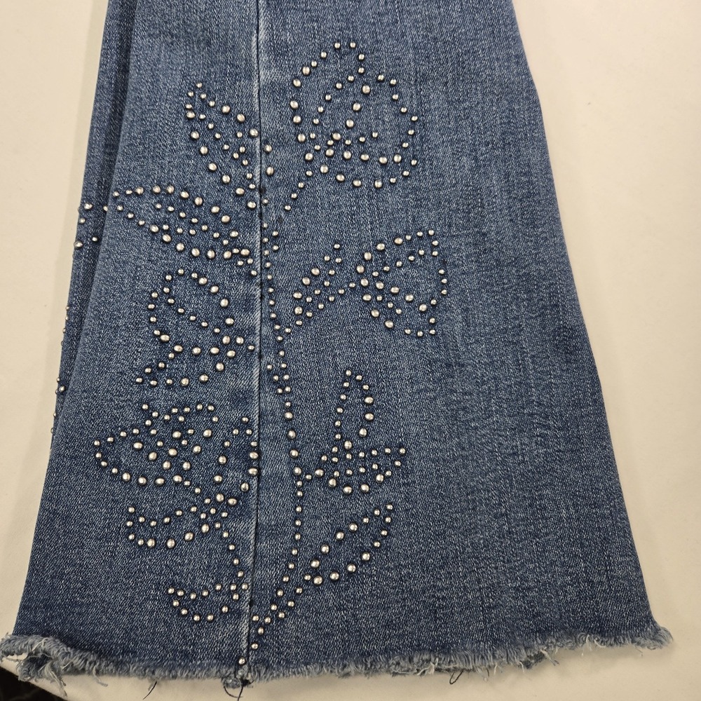 Lucky Brand Jeans Legend ‎ Womens Sz 14/32R Stevie High Rise  Flare Distressed - Picture 15 of 16